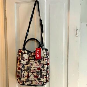 NWT-Lulu Guiness Paris Bag & Accessories (4pc set)